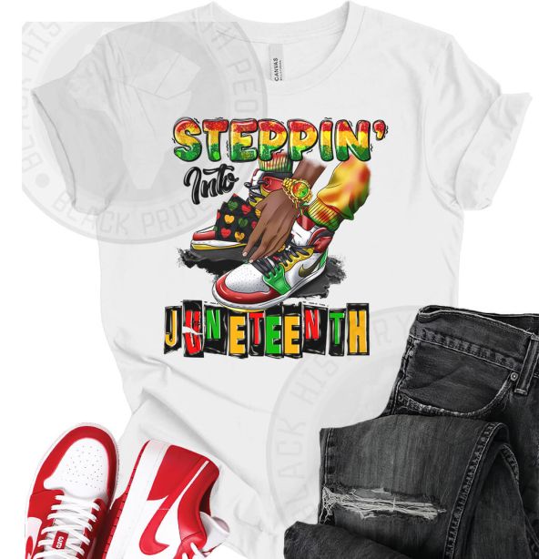 Stepping Into Juneteenth T-shirt