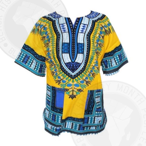 Traditional African Dashiki Yellow